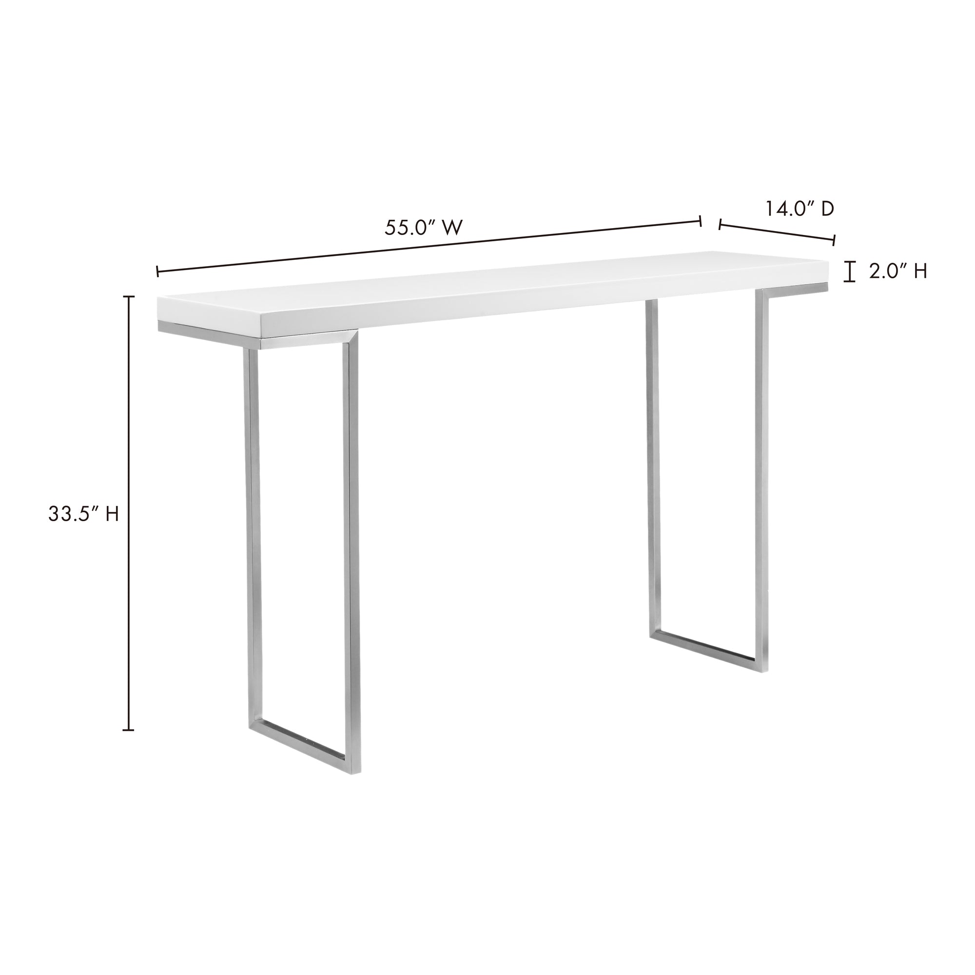 Volt Dining Table Dining Tables, White / Iron Base