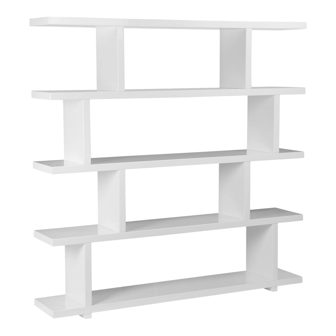 Mina Small Shelf White Bookshelves, White / MDF