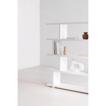 Mina Small Shelf White Bookshelves, White / MDF