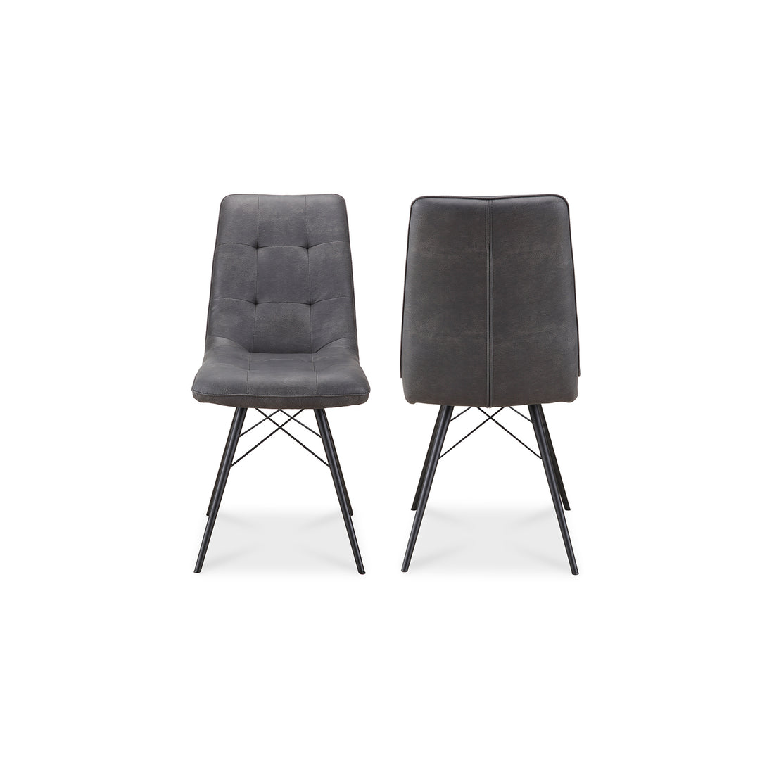 Jennie Dining Chair Black Dining Chairs, Black / Metal Frame