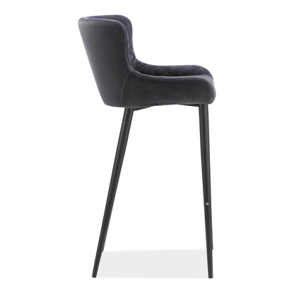 Ella Dining Chair Navy Blue Dining Chairs, Blue / Metal Frame