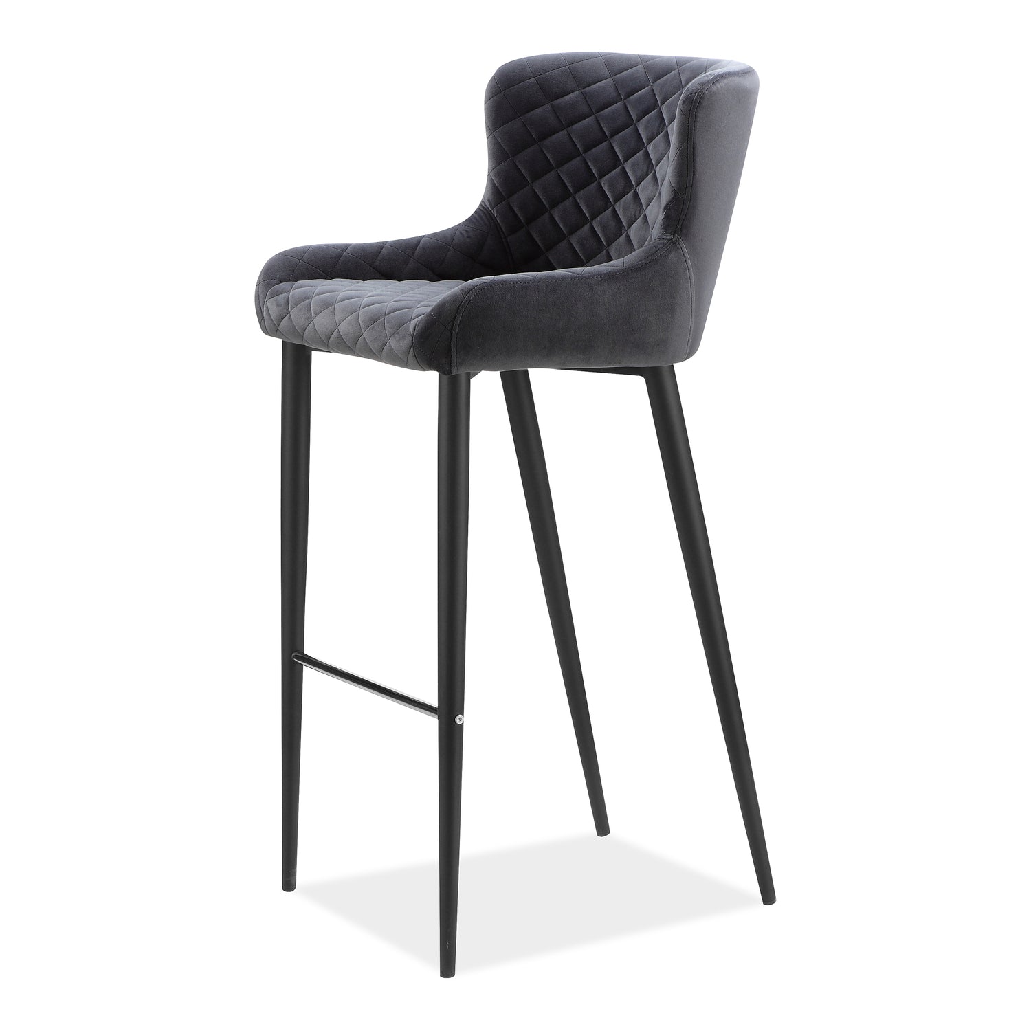 Ella Dining Chair Navy Blue Dining Chairs, Blue / Metal Frame