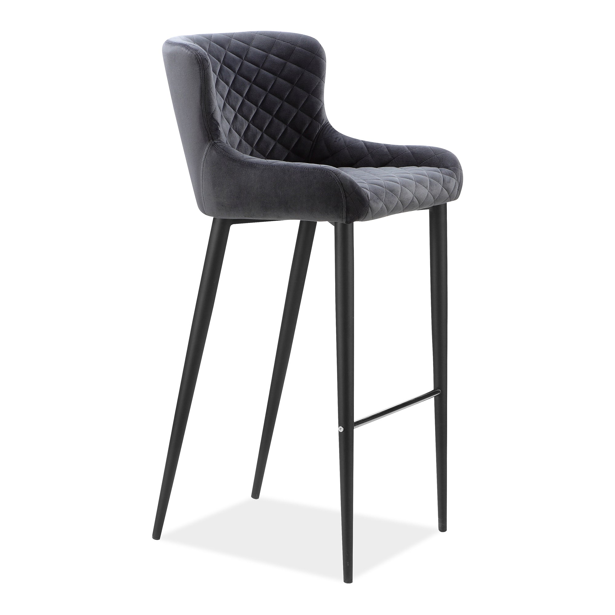 Ella Dining Chair Navy Blue Dining Chairs, Blue / Metal Frame