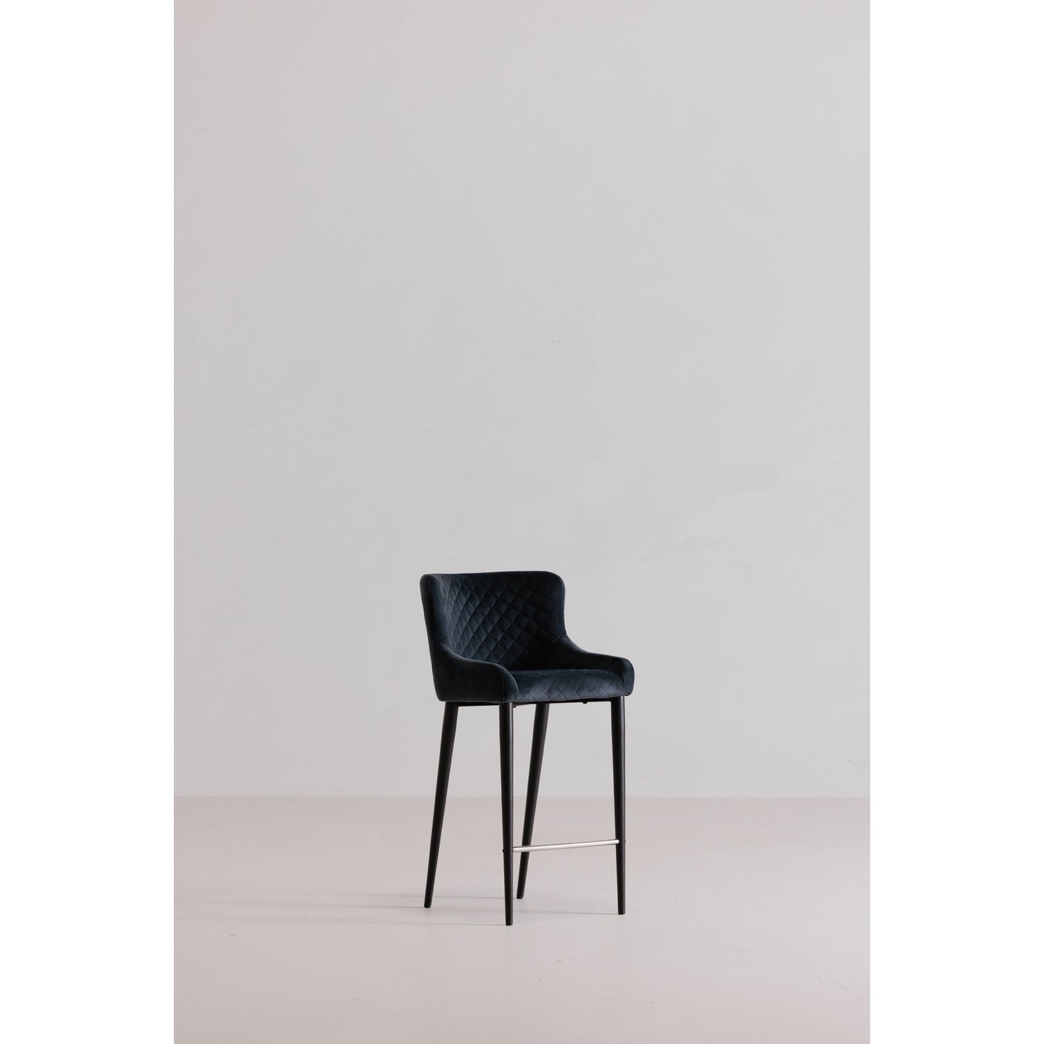 Ella Dining Chair Navy Blue Dining Chairs, Blue / Metal Frame