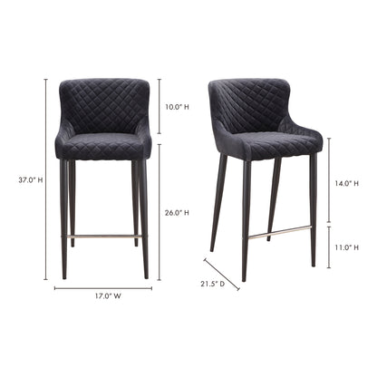 Ella Dining Chair Navy Blue Dining Chairs, Blue / Metal Frame