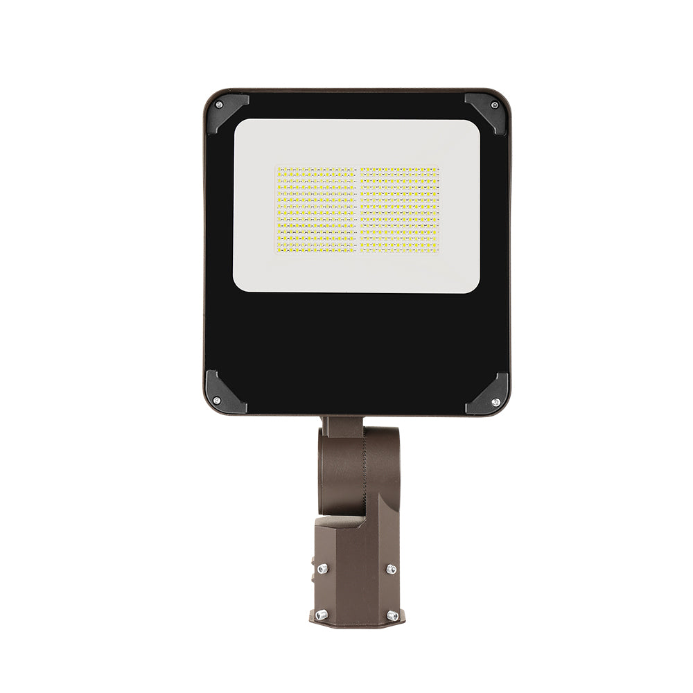 40W LED Flood Light - Slipfitter Mount, CCT Changeable (3000K/4000K/5000K), 6000 Lumens, AC120-277V, UL and DLC Listed - Black