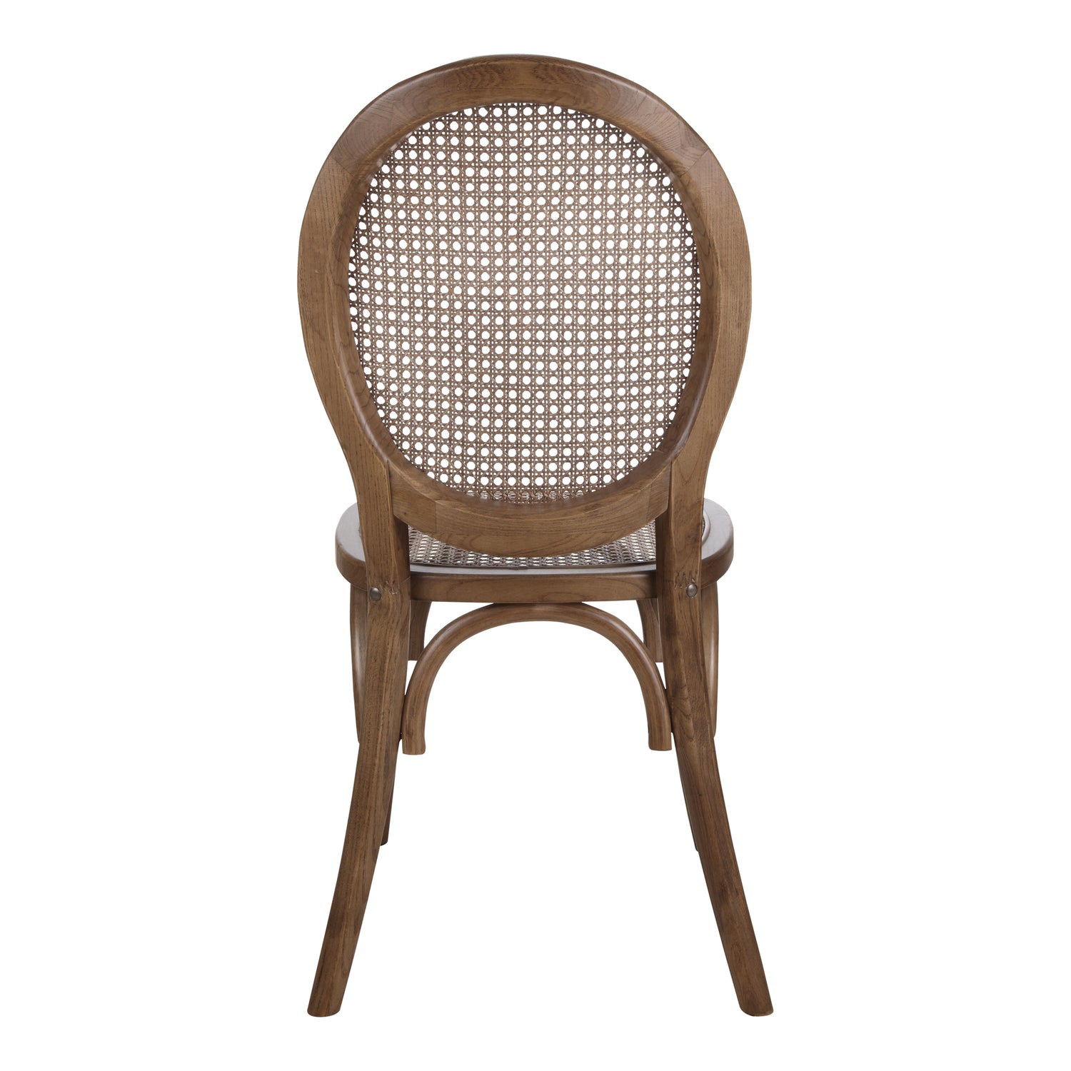 Ventana Dining Chair Black - Set Of Two Dining Chairs, Black / Woven Fibre Seat