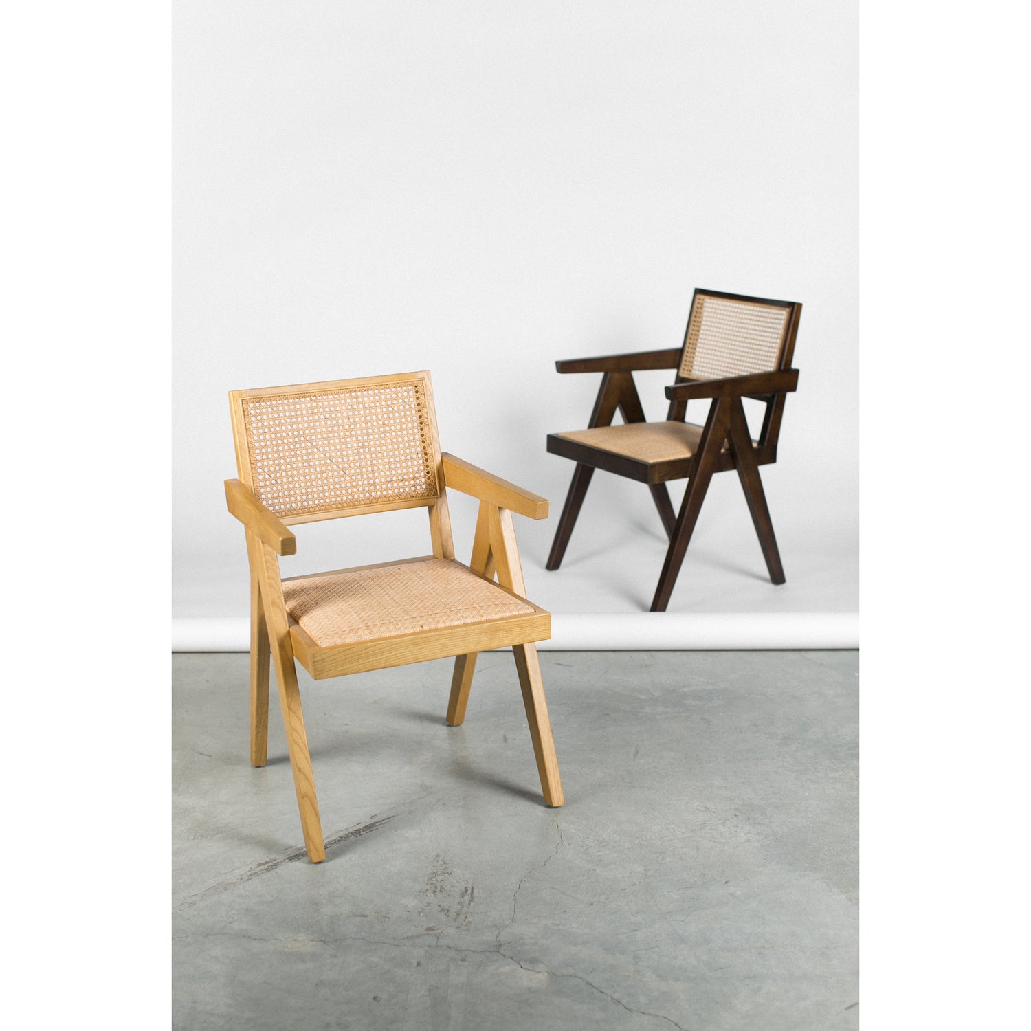 Orson Dining Chair Natural - Set Of Two Dining Chairs, Natural / Solid Elm Wood