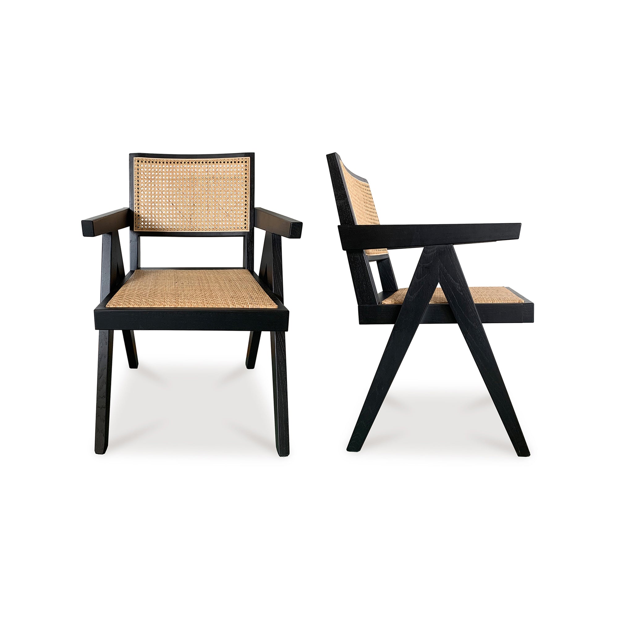 Orson Dining Chair Natural - Set Of Two Dining Chairs, Natural / Solid Elm Wood