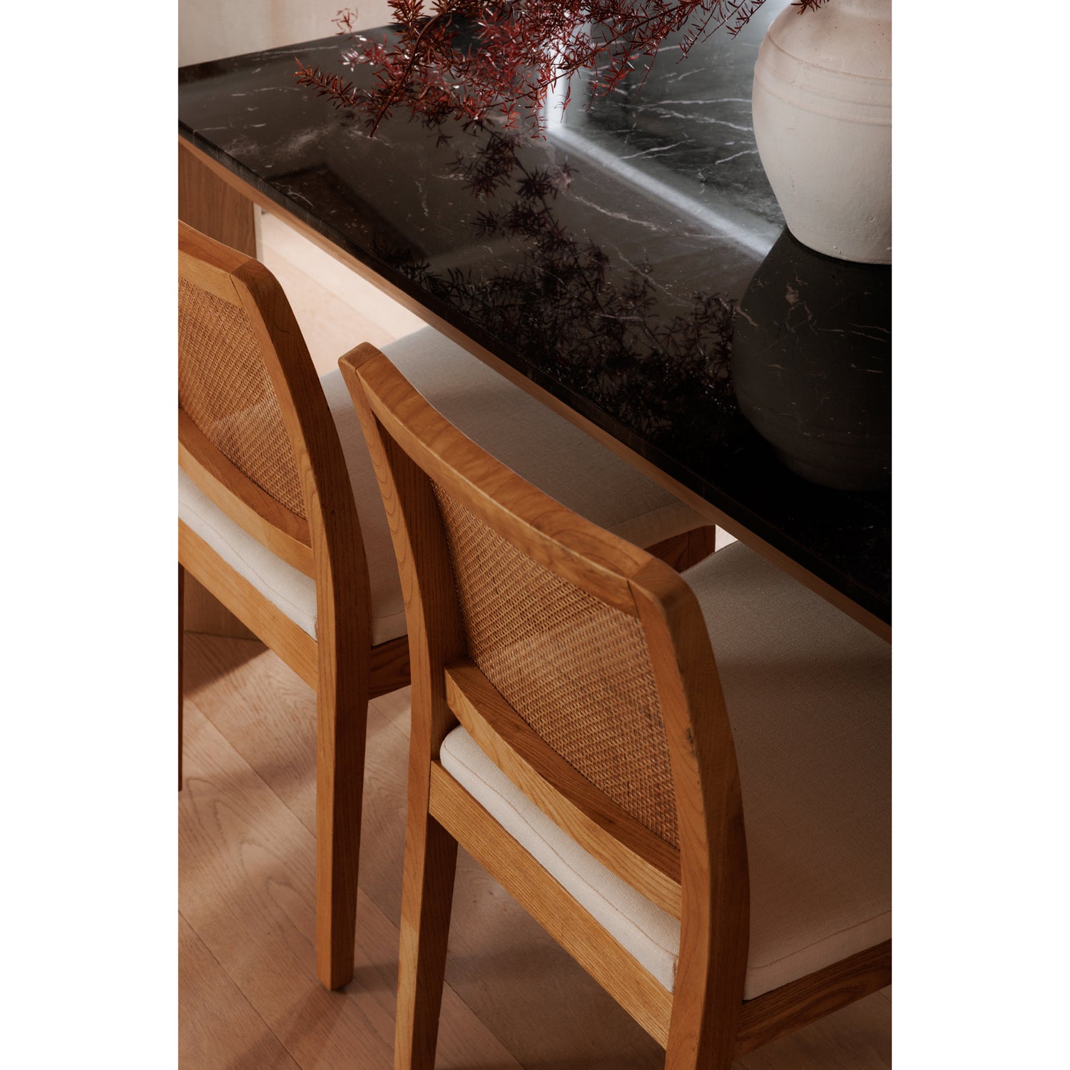 Doug Dining Chair Brown - Set Of Two Dining Chairs, Brown / Powder-Coated Metal Frame