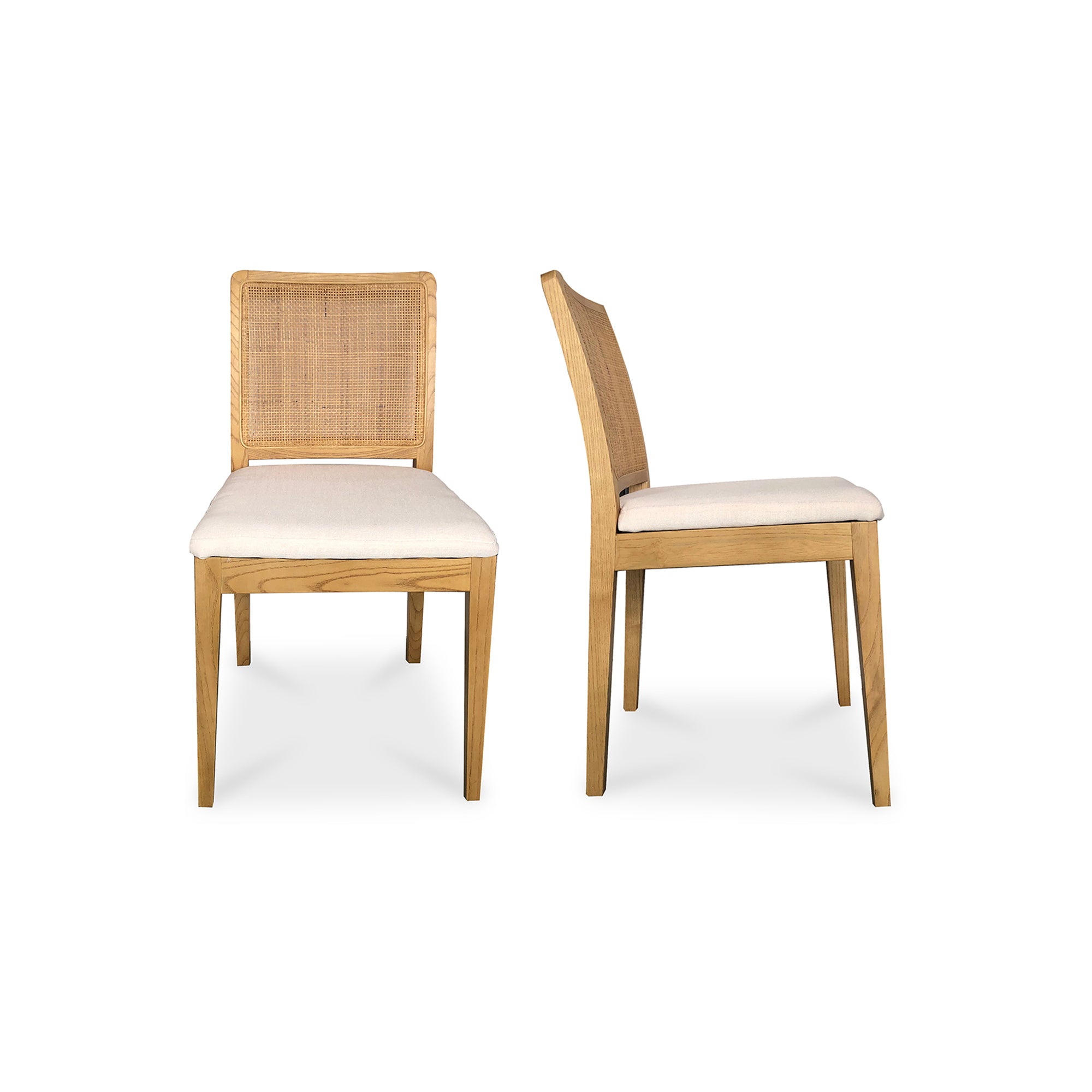 Doug Dining Chair Brown - Set Of Two Dining Chairs, Brown / Powder-Coated Metal Frame