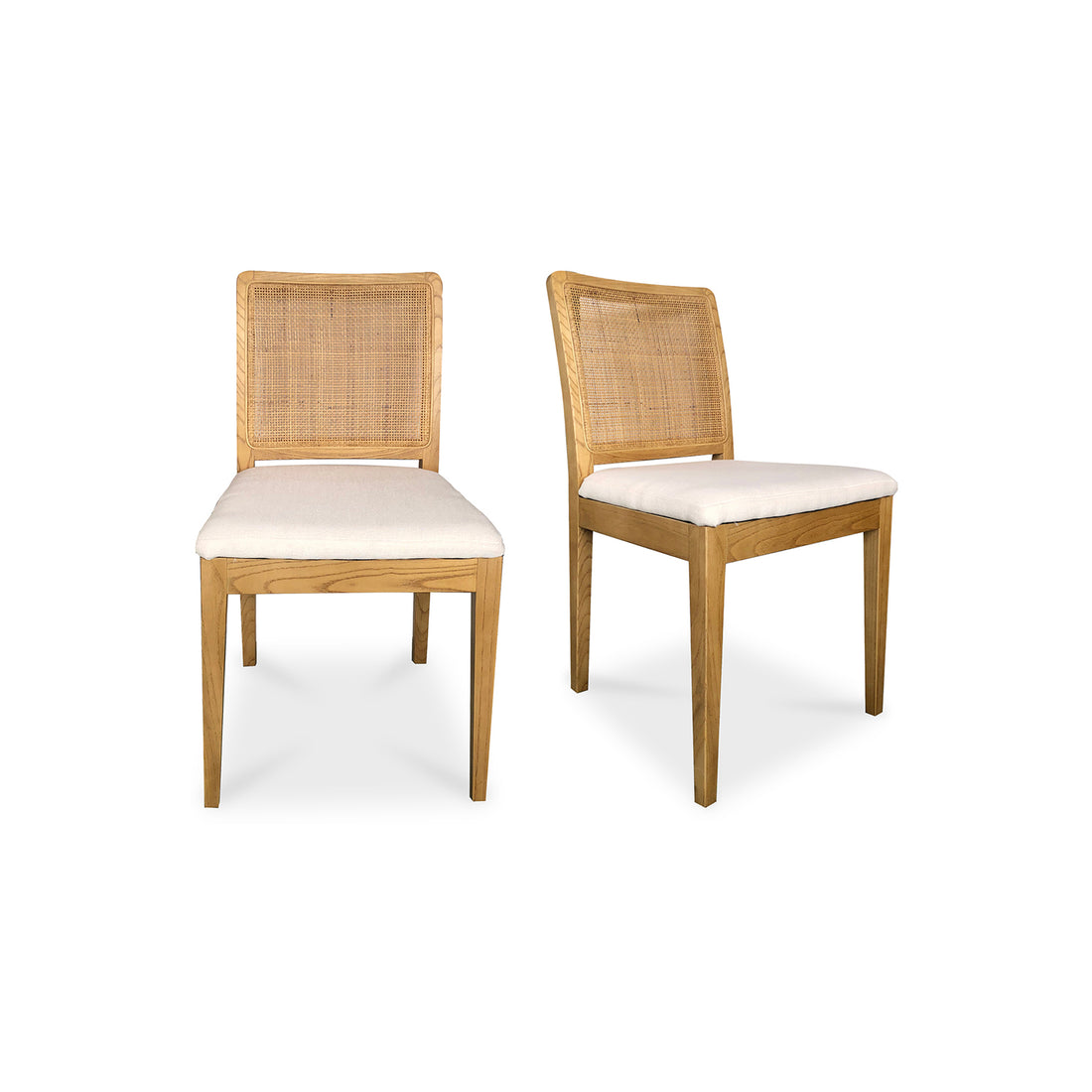 Doug Dining Chair Brown - Set Of Two Dining Chairs, Brown / Powder-Coated Metal Frame