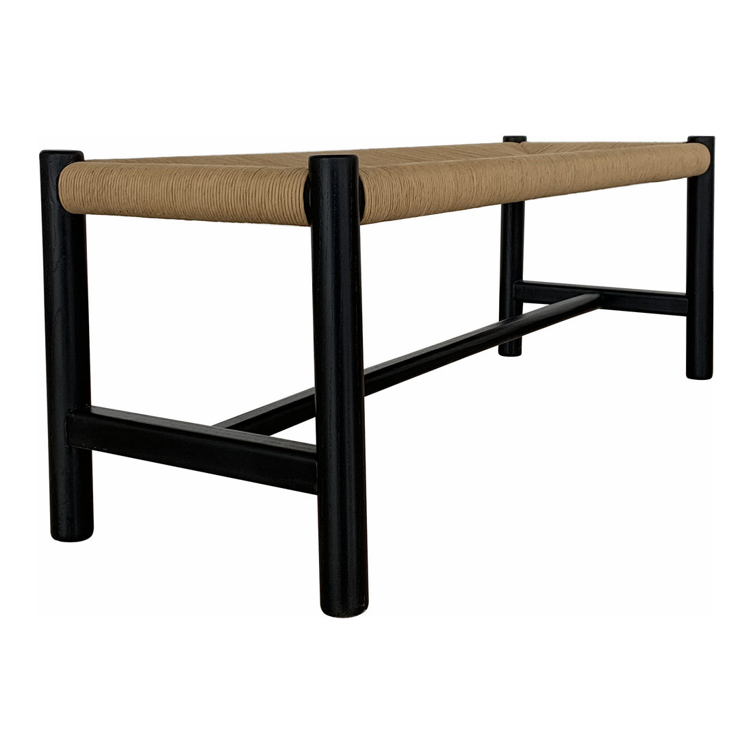 Lazaro Outdoor Bench Black Benches, Black