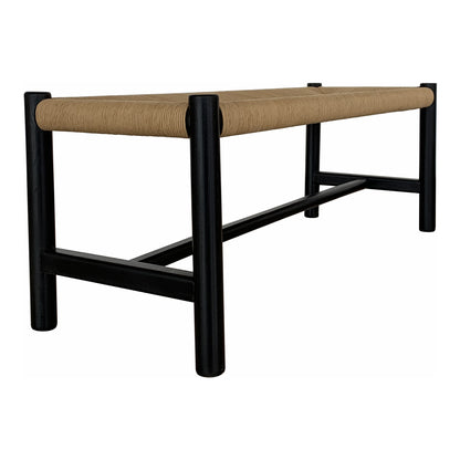 Lazaro Outdoor Bench Black Benches, Black