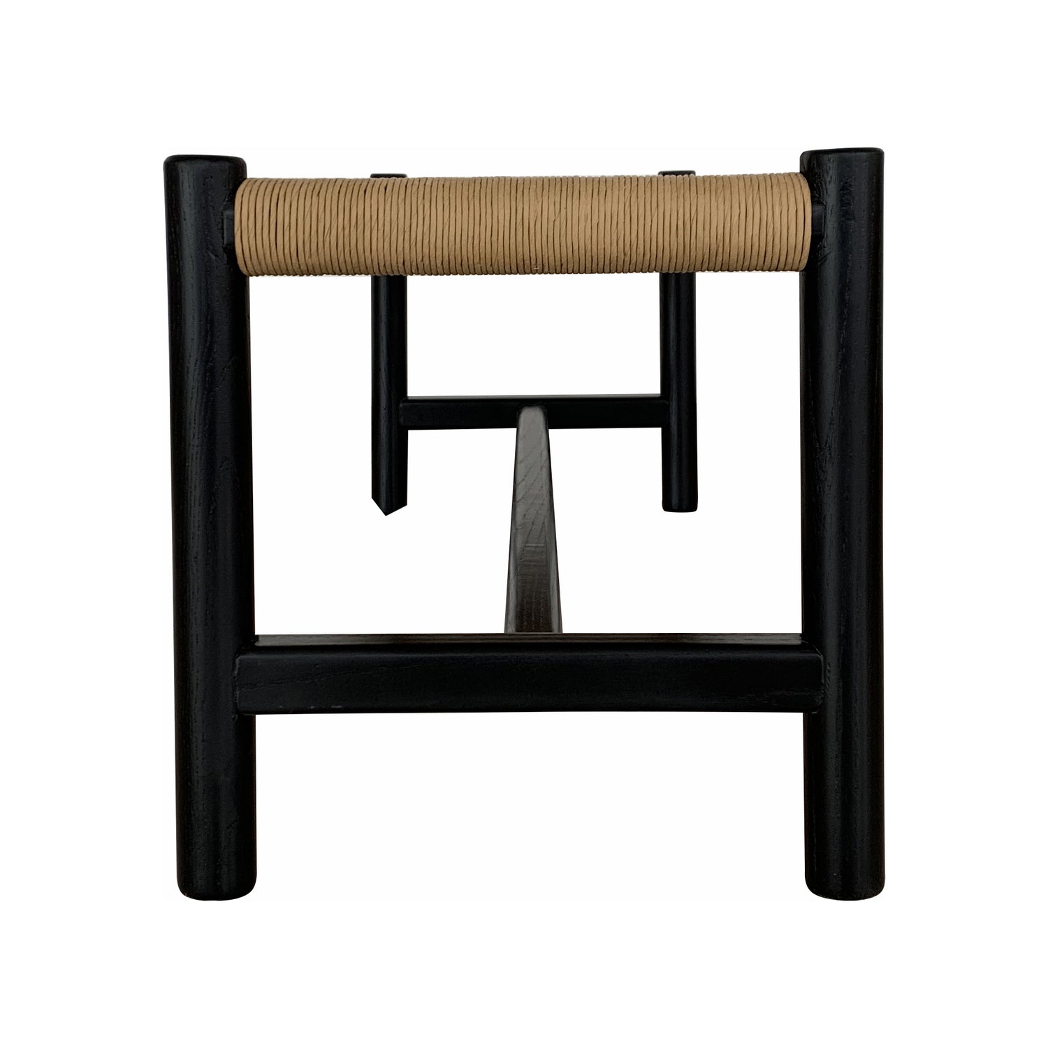 Lazaro Outdoor Bench Black Benches, Black