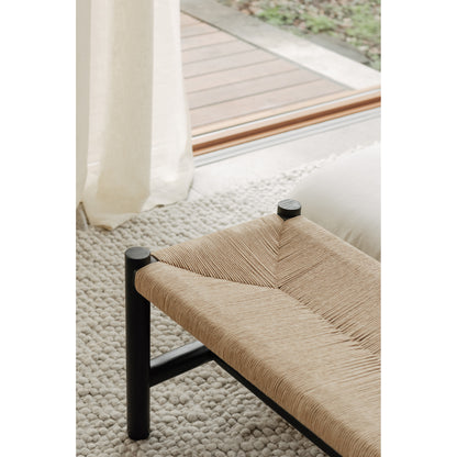 Lazaro Outdoor Bench Black Benches, Black