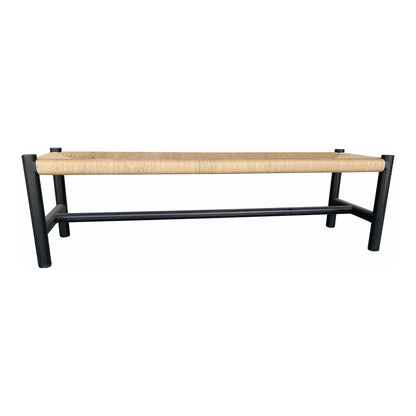 Lazaro Outdoor Bench Black Benches, Black