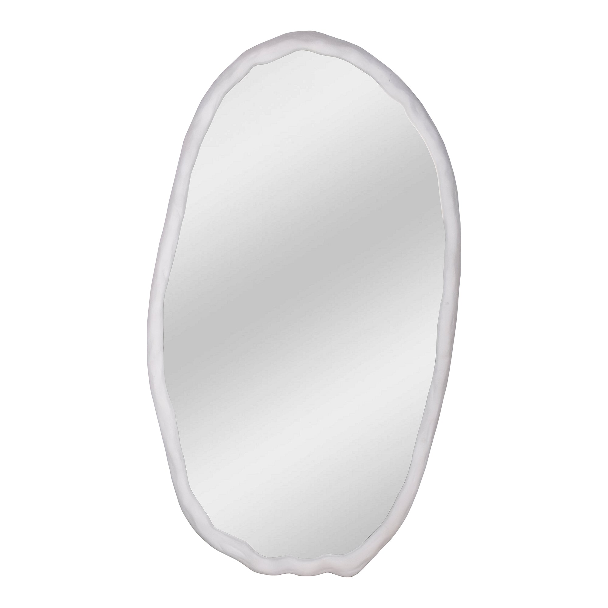 Forge Oval Mirror Black Mirrors, Black / Glass Mirror