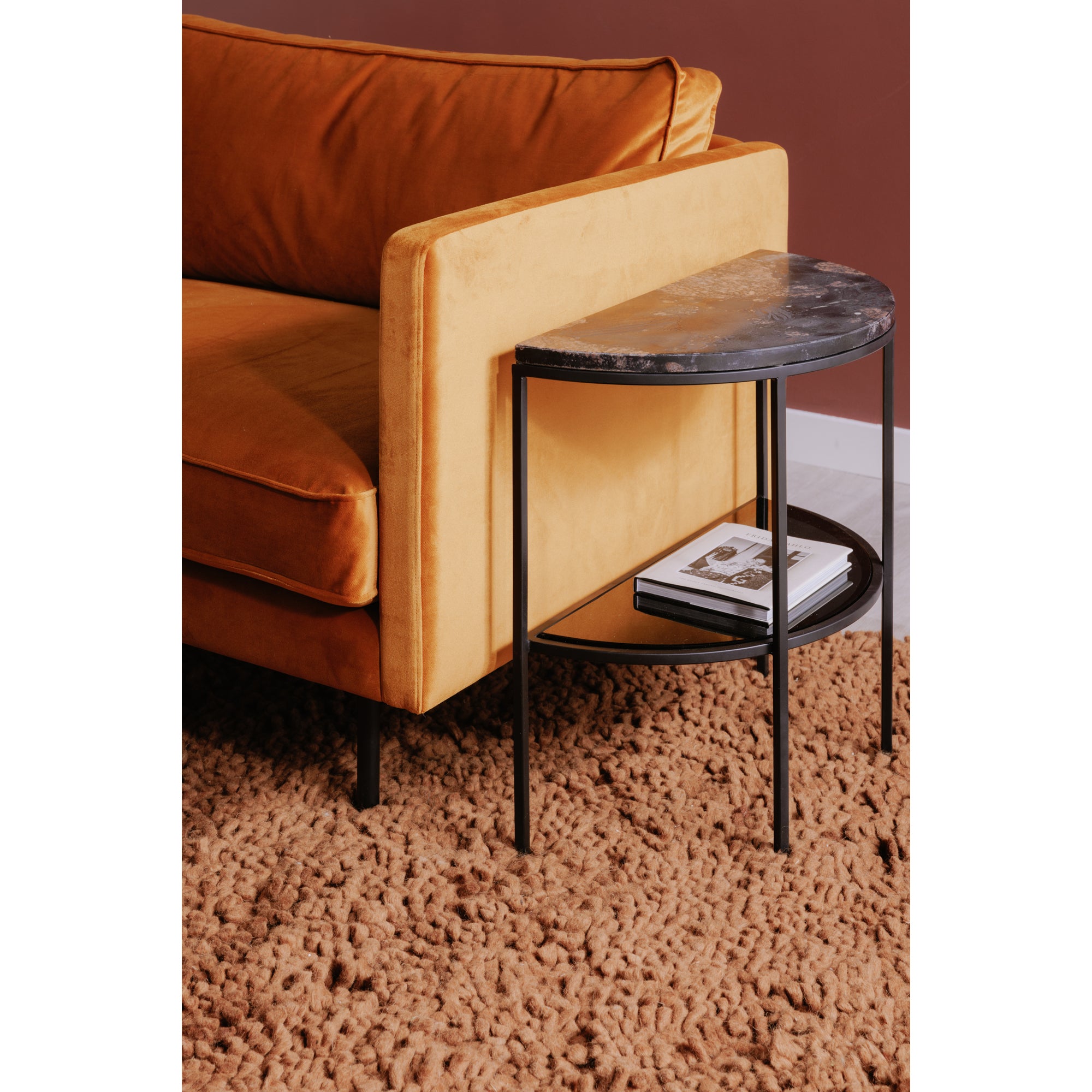 Lund Stool Walnut Brown Stools, Walnut