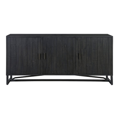 Sienna Bench Black Benches, Black / Stainless Steel Base