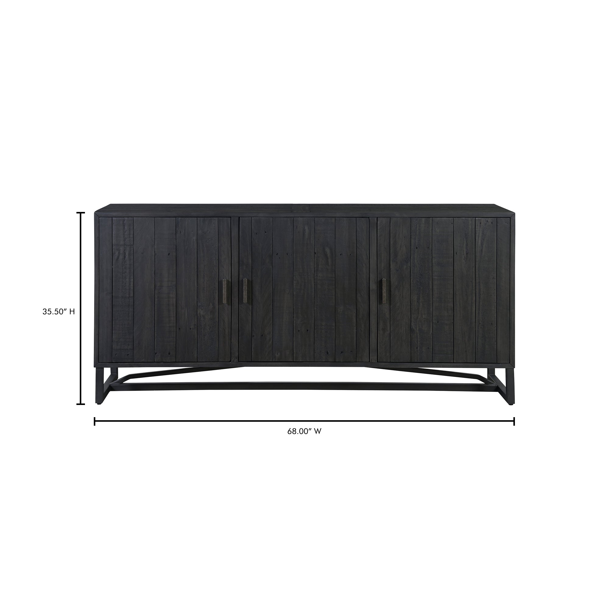 Sienna Bench Black Benches, Black / Stainless Steel Base