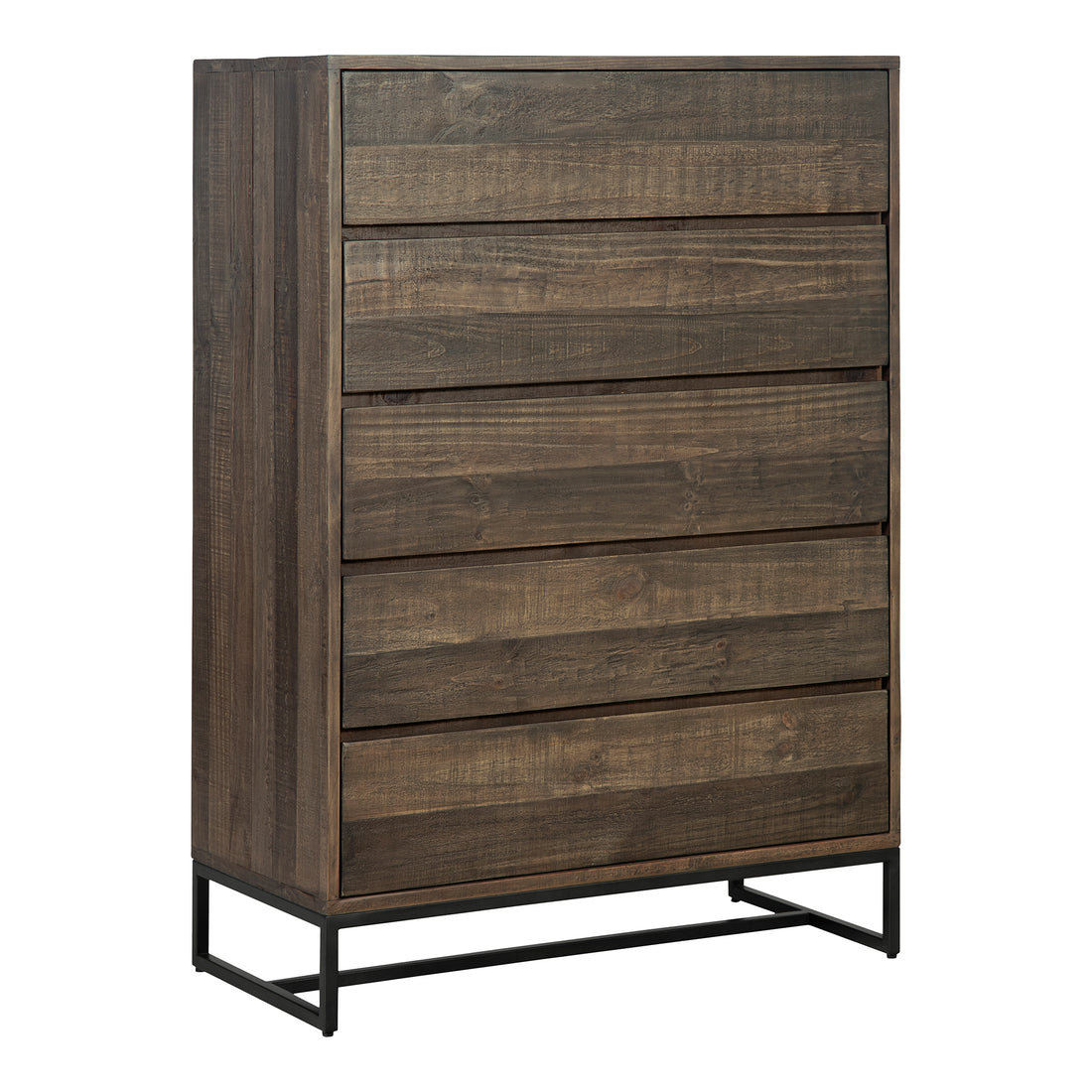 Sienna 2 Door Cabinet Natural Cabinets, Brown / Stainless Steel Base