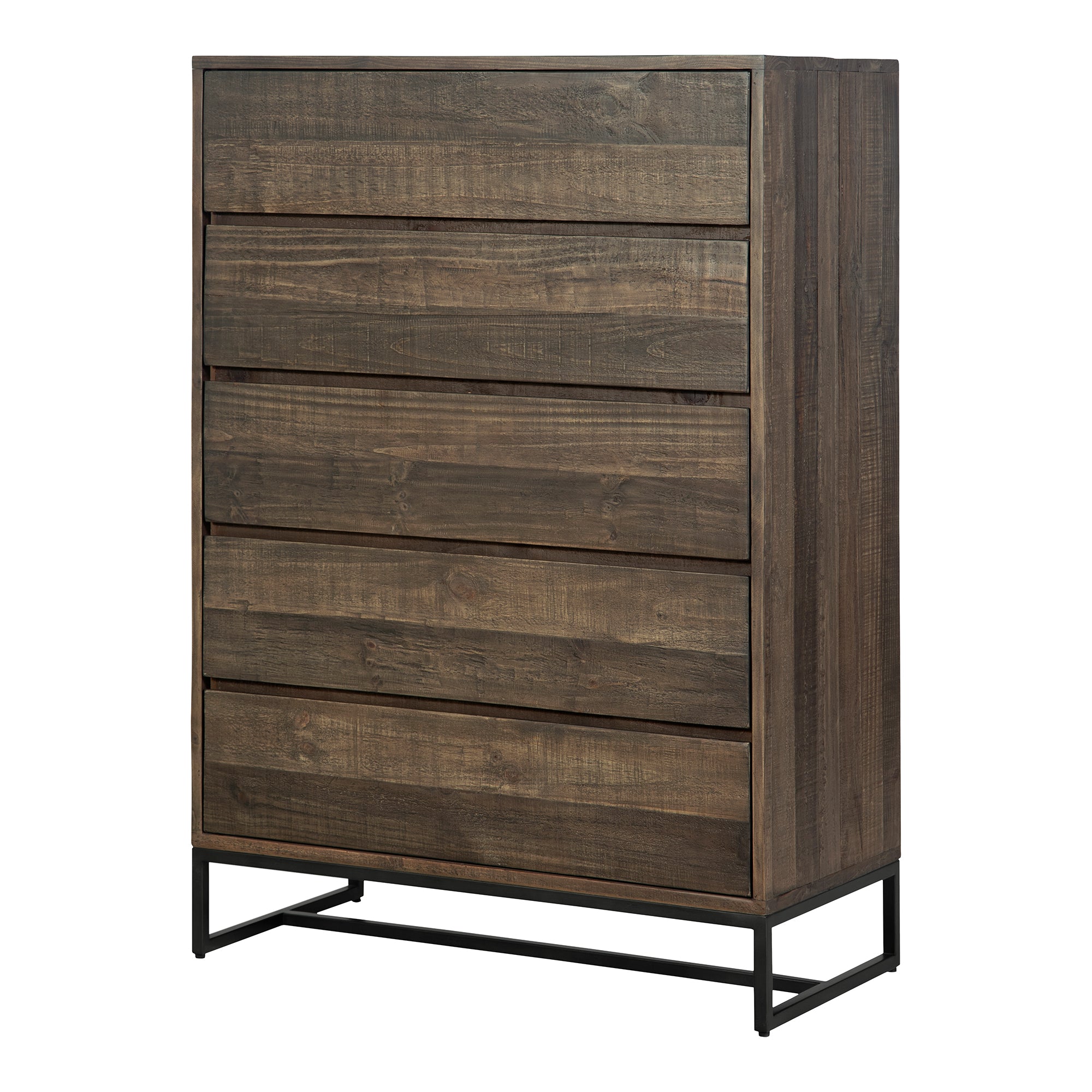 Sienna 2 Door Cabinet Natural Cabinets, Brown / Stainless Steel Base