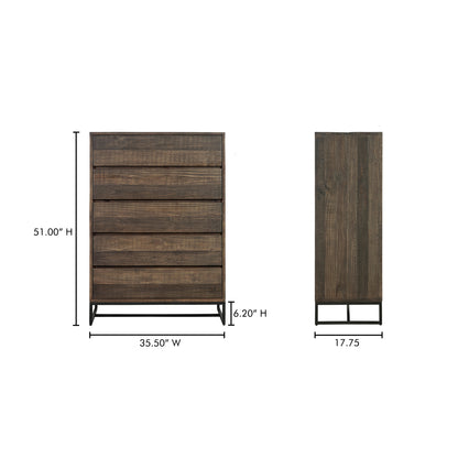 Sienna 2 Door Cabinet Natural Cabinets, Brown / Stainless Steel Base