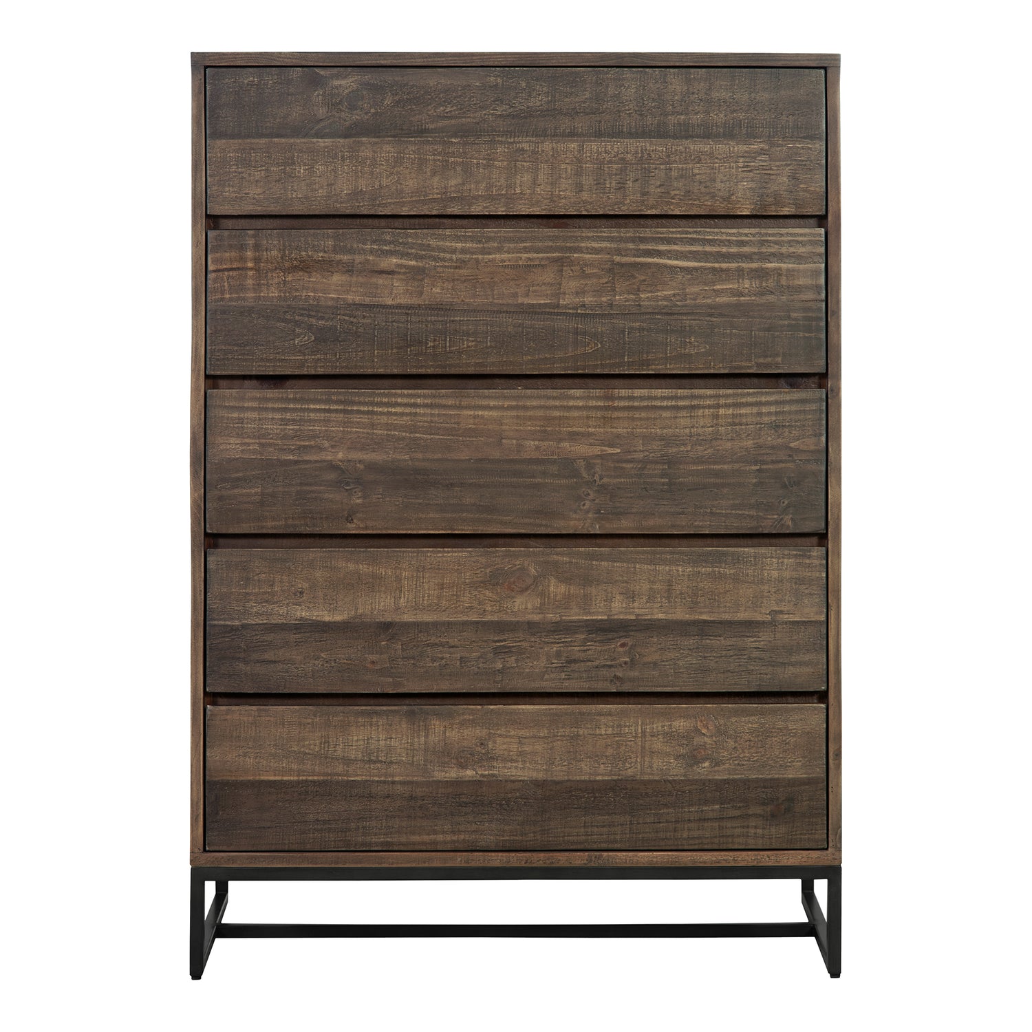 Sienna 2 Door Cabinet Natural Cabinets, Brown / Stainless Steel Base