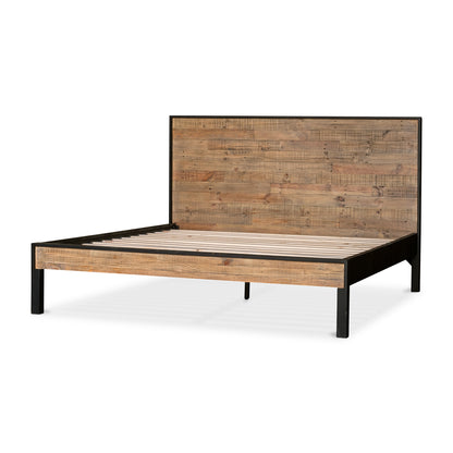 Miki Queen Bed Natural Beds, Natural / Acacia Wood Slats