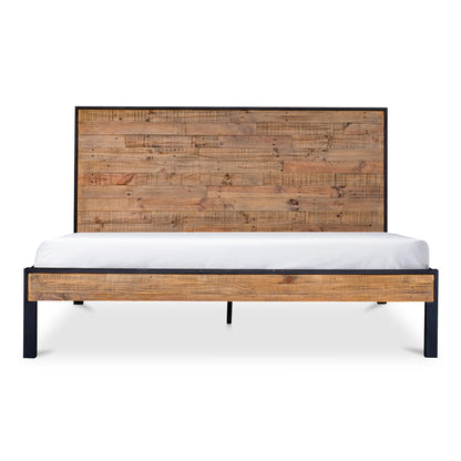 Miki Queen Bed Natural Beds, Natural / Acacia Wood Slats