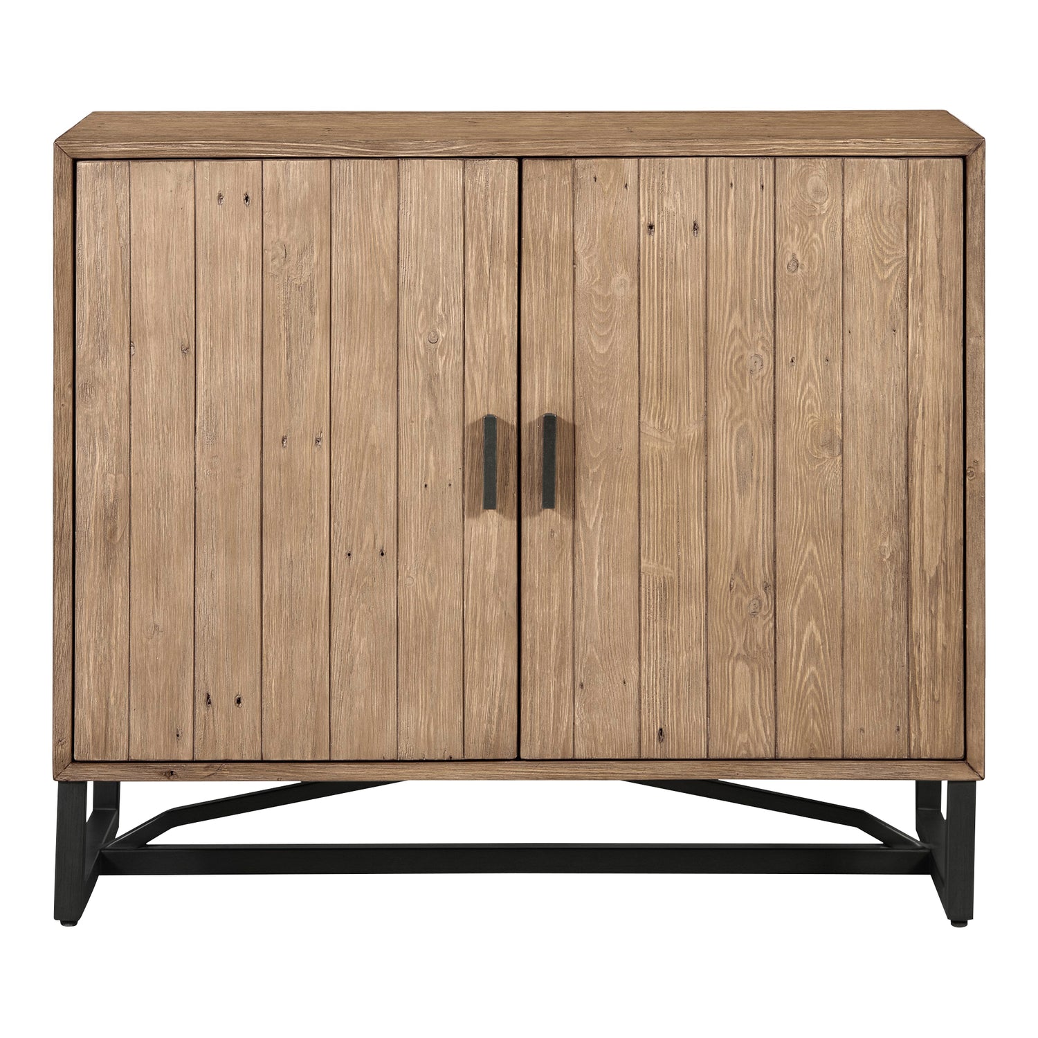 Sienna Sideboard Black Sideboards, Black / Stainless Steel Base