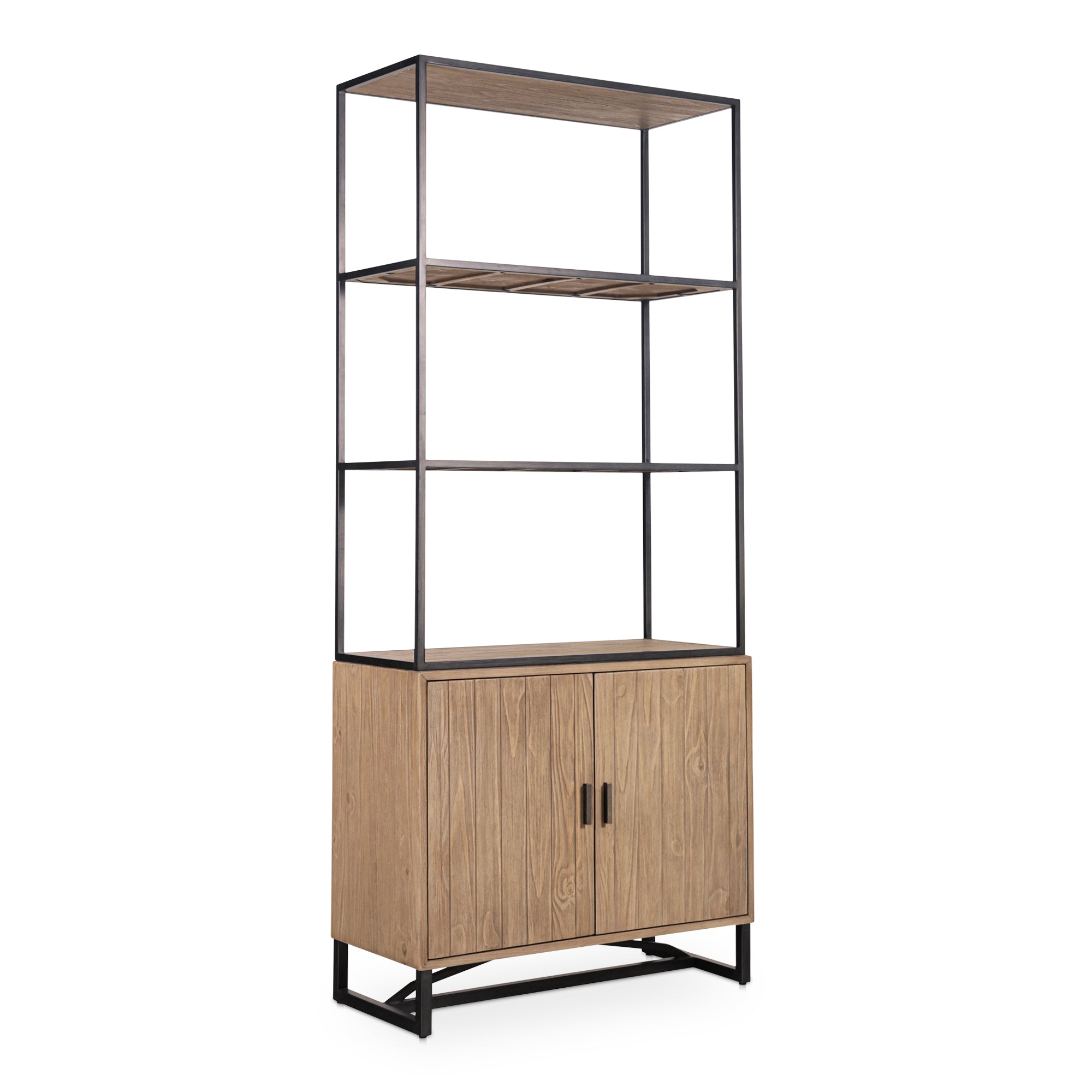 Sienna Bookshelf Black Bookshelves, Black / Iron Frame