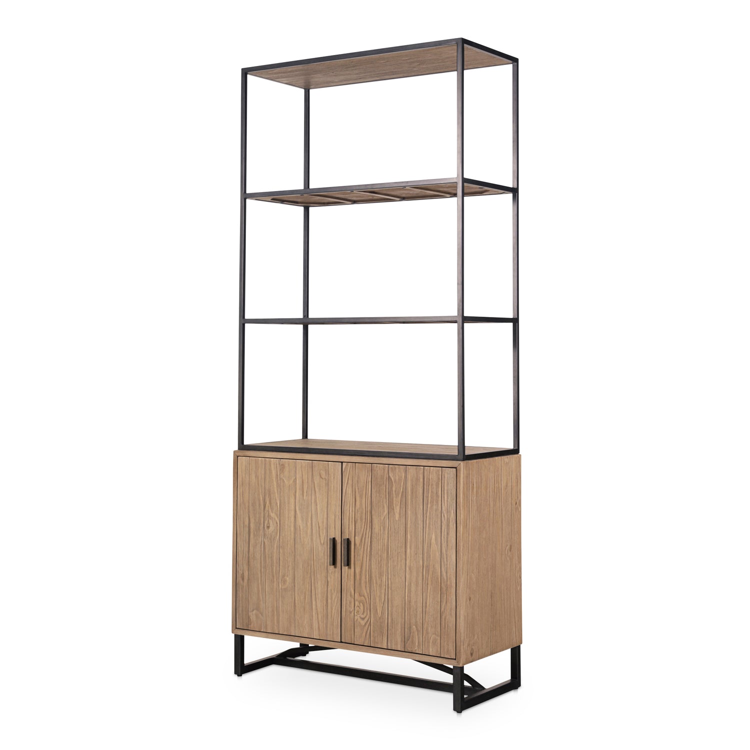 Sienna Bookshelf Black Bookshelves, Black / Iron Frame