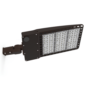 LED Shoebox Light/Area Light - Trunnion Mount - 200W/240W/300W Wattage Adjustable, 5000K CCT, 0-10V dimmable IP67 Waterproof Rated, 100-347V, 150LM/W, UL, DLC 5.1 Premium