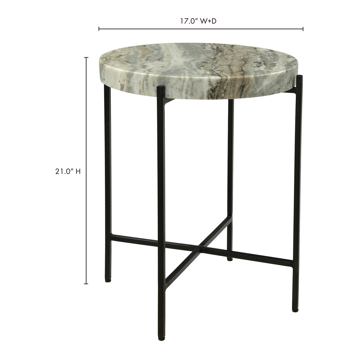 Sonya Accent Table Charcoal Grey Accent Tables, Grey