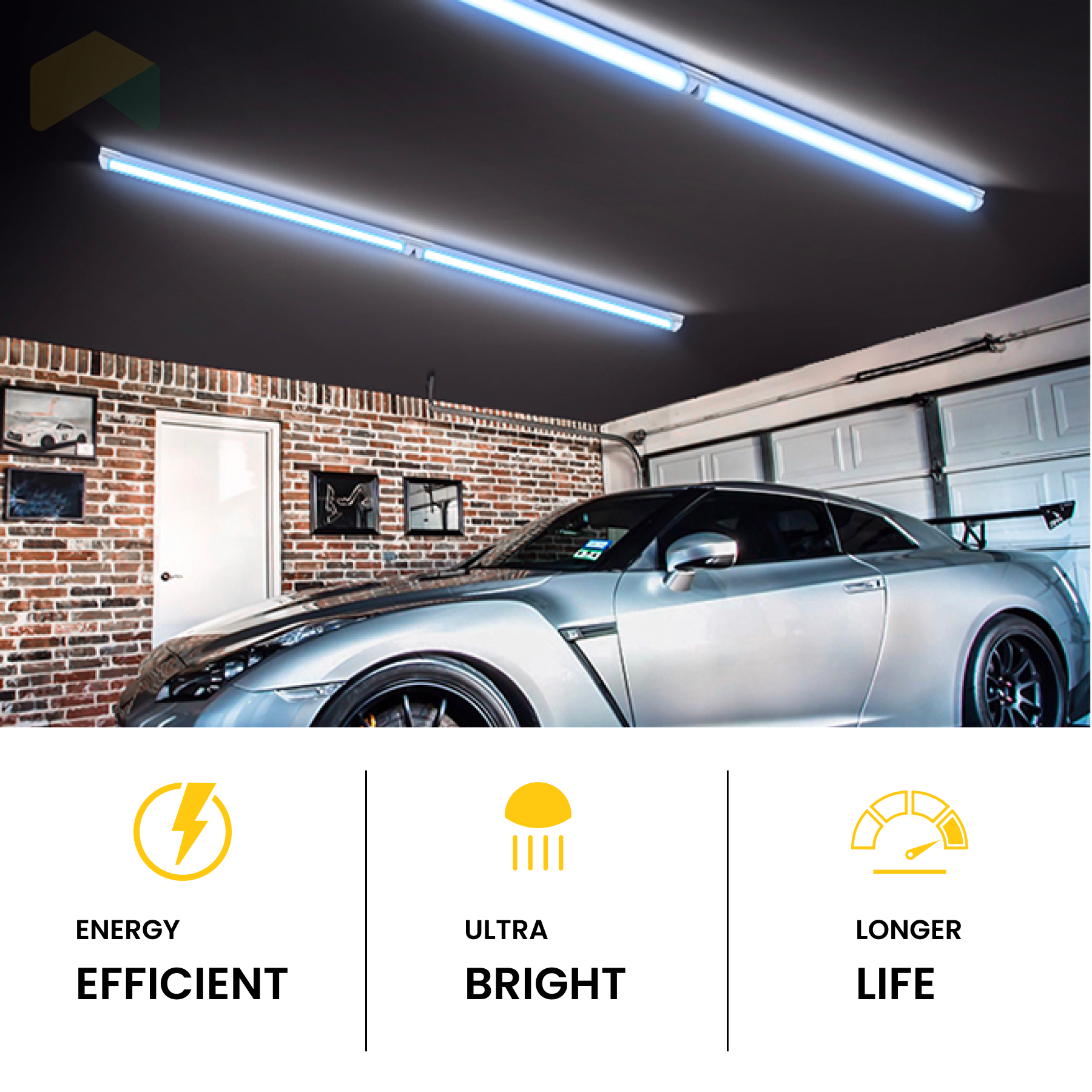 8ft LED Integrated Tube - 60W - AC120V - 5000K - 7800 Lumens, Traic Dimmable - Frosted Linkable Tube - AC 120-277V - 0-10V Dimmable - IP66 - UL Listed - DLC Premium Listed - 5 Years Warranty - 1 Piece