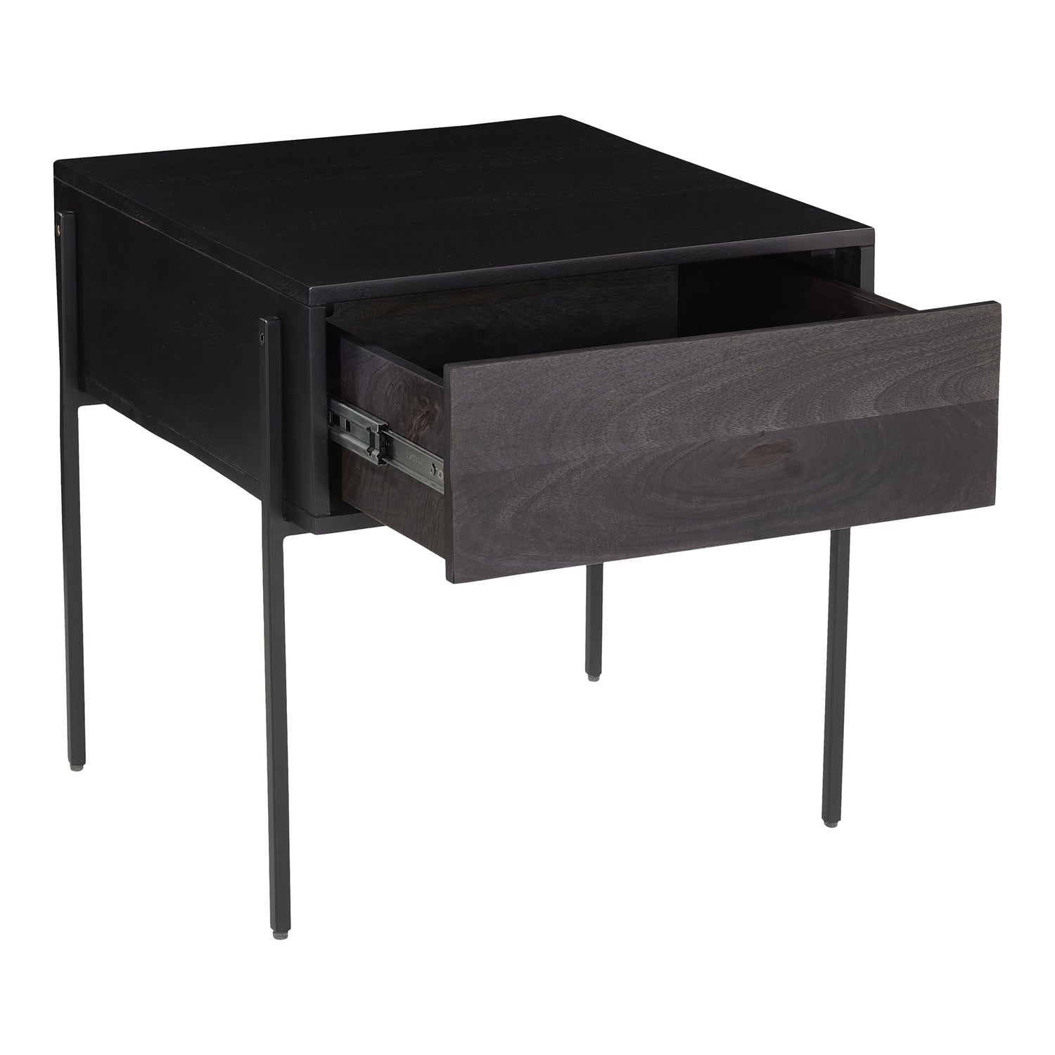 Tobias Entertainment Unit Charcoal Grey Media Units, Grey / Steel Frame