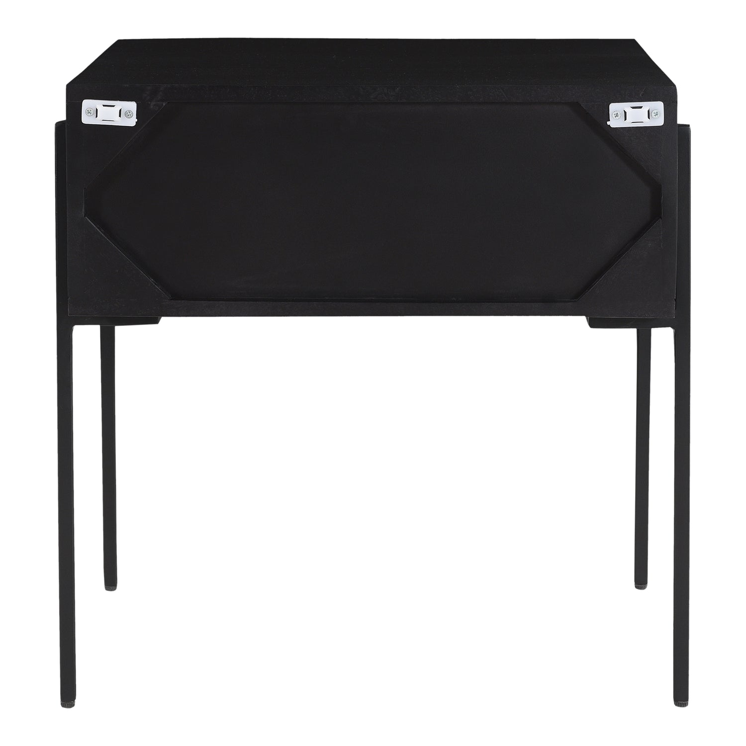 Tobias Entertainment Unit Charcoal Grey Media Units, Grey / Steel Frame