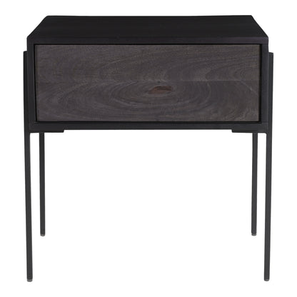 Tobias Entertainment Unit Charcoal Grey Media Units, Grey / Steel Frame