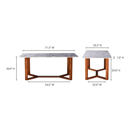 Otis Round Dining Table White Dining Tables, White / MDF