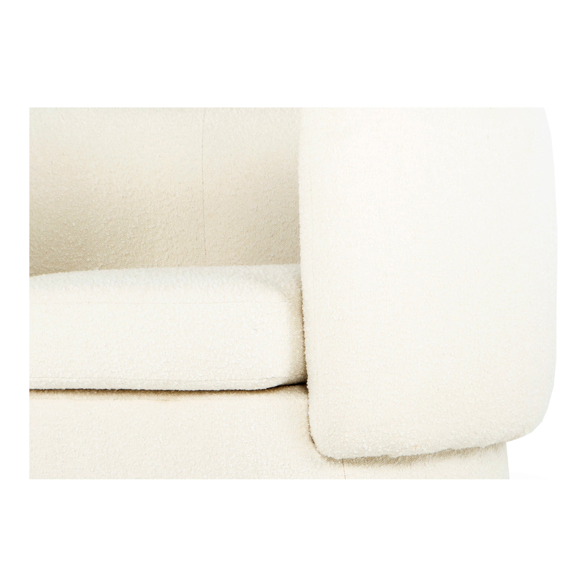 Kota Sofa Maya White Sofas, White / Pine and Plywood Frame