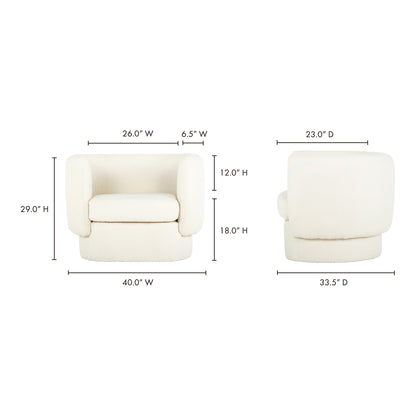 Kota Sofa Maya White Sofas, White / Pine and Plywood Frame