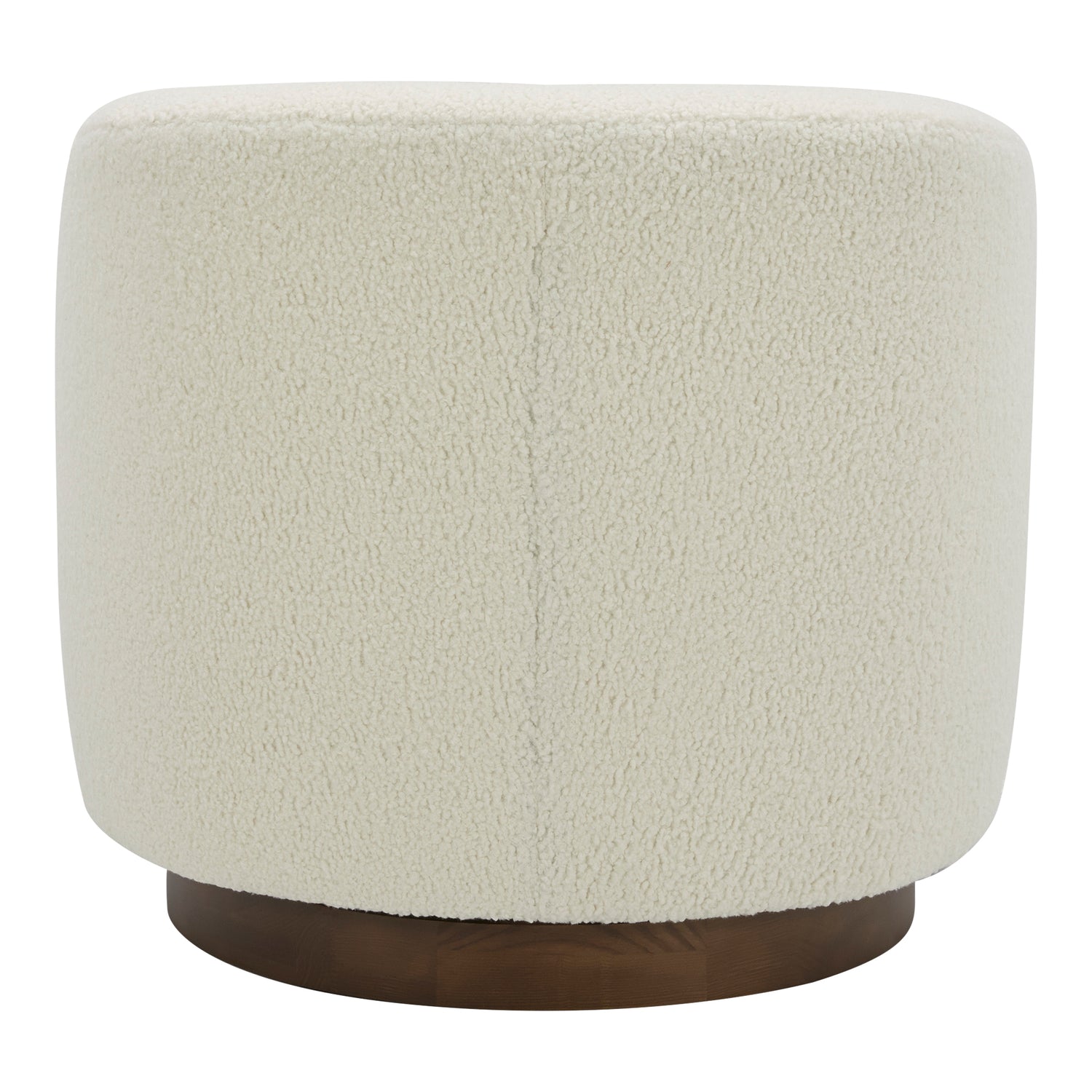 Osric Swivel Chair Splashed White Accent Chairs, White / Solid Wood and Plywood Construction