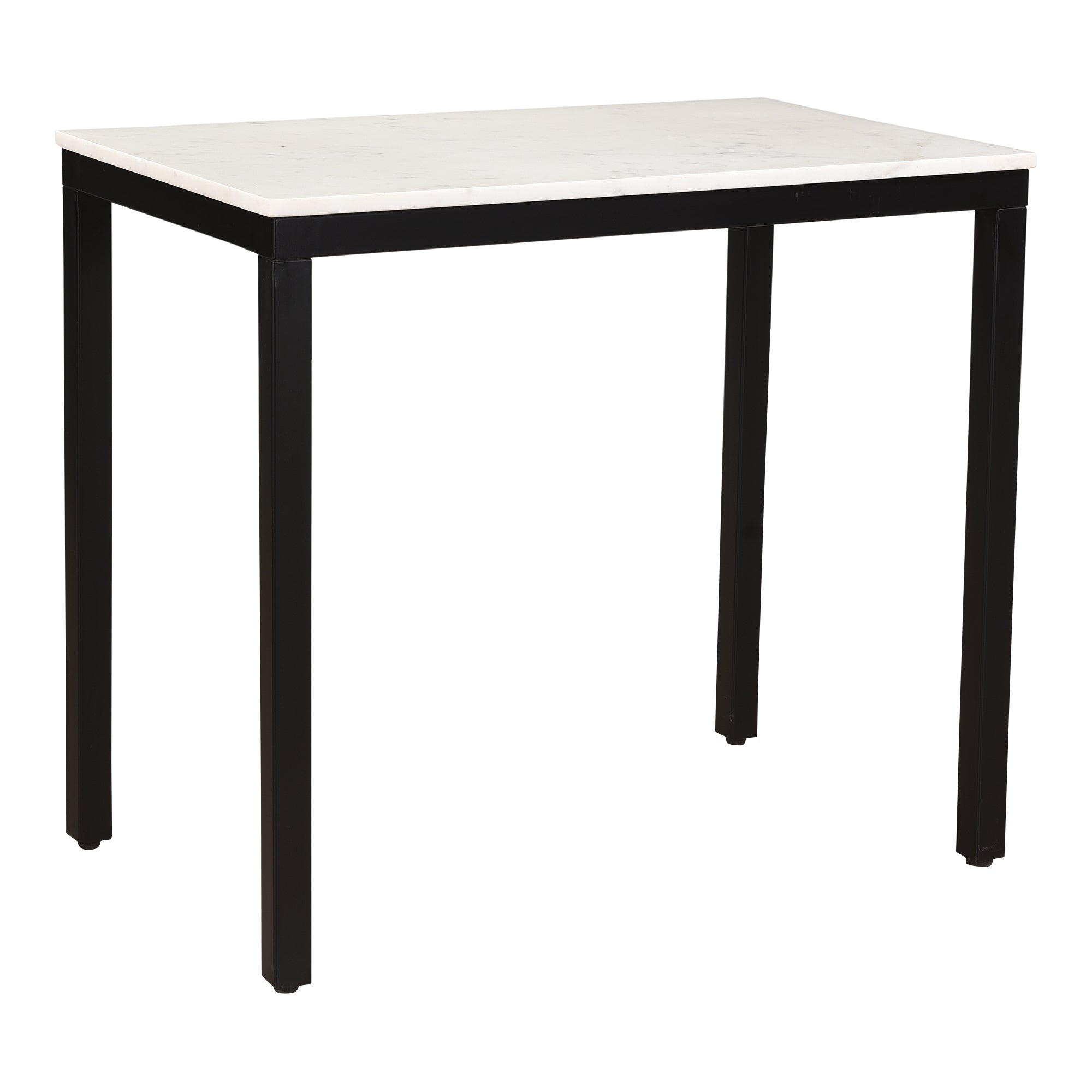 Parsons Marble Dining Table Small Dining Tables, White / Iron