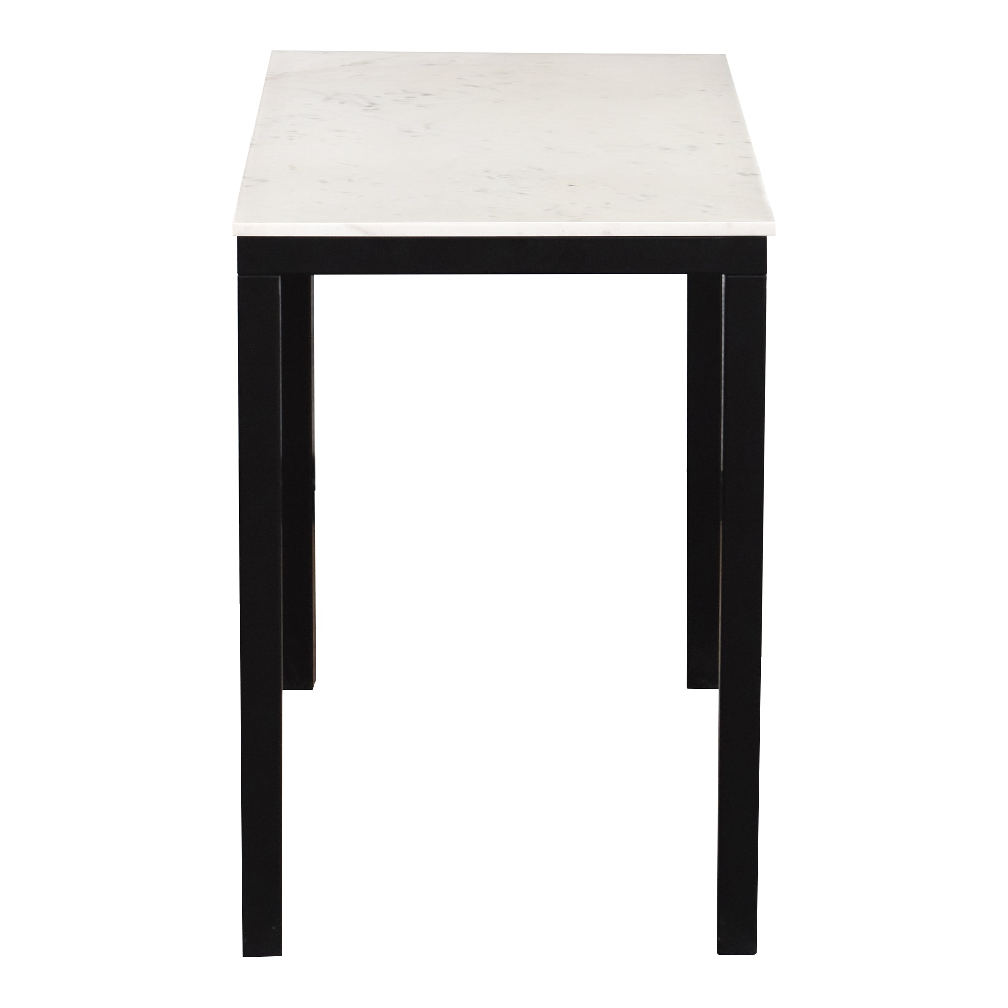 Parsons Marble Dining Table Small Dining Tables, White / Iron