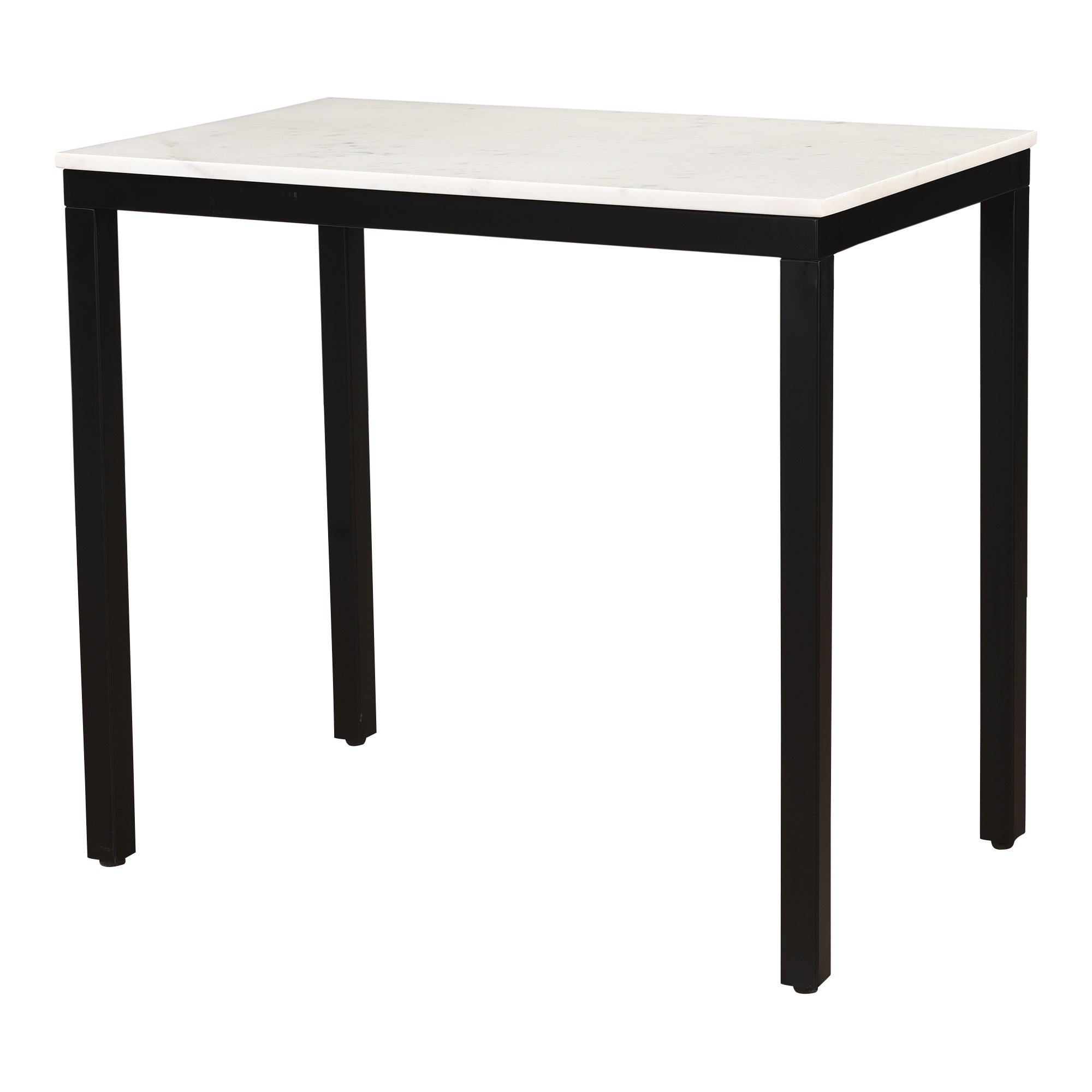 Parsons Marble Dining Table Small Dining Tables, White / Iron