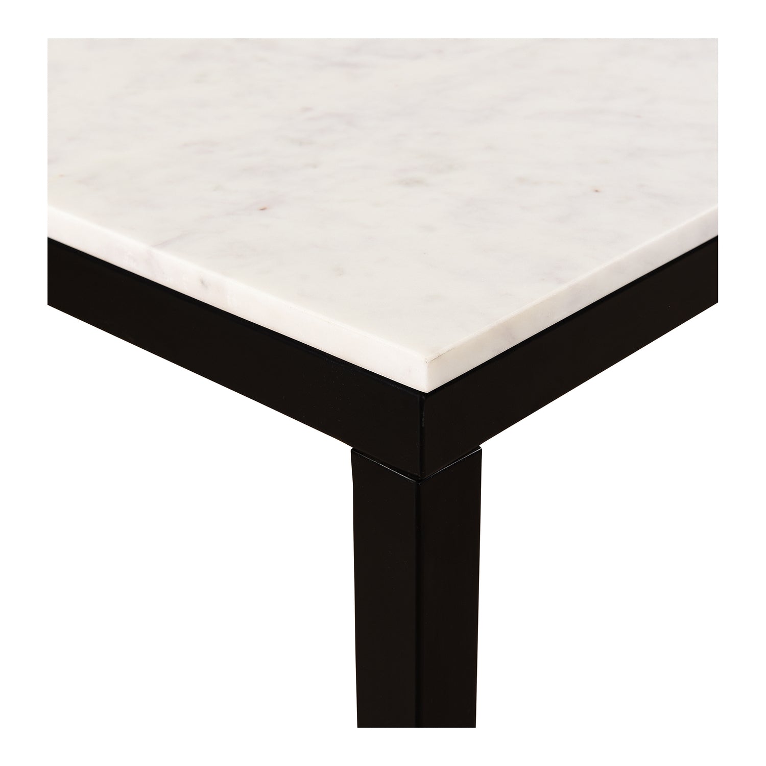 Parsons Marble Dining Table Small Dining Tables, White / Iron