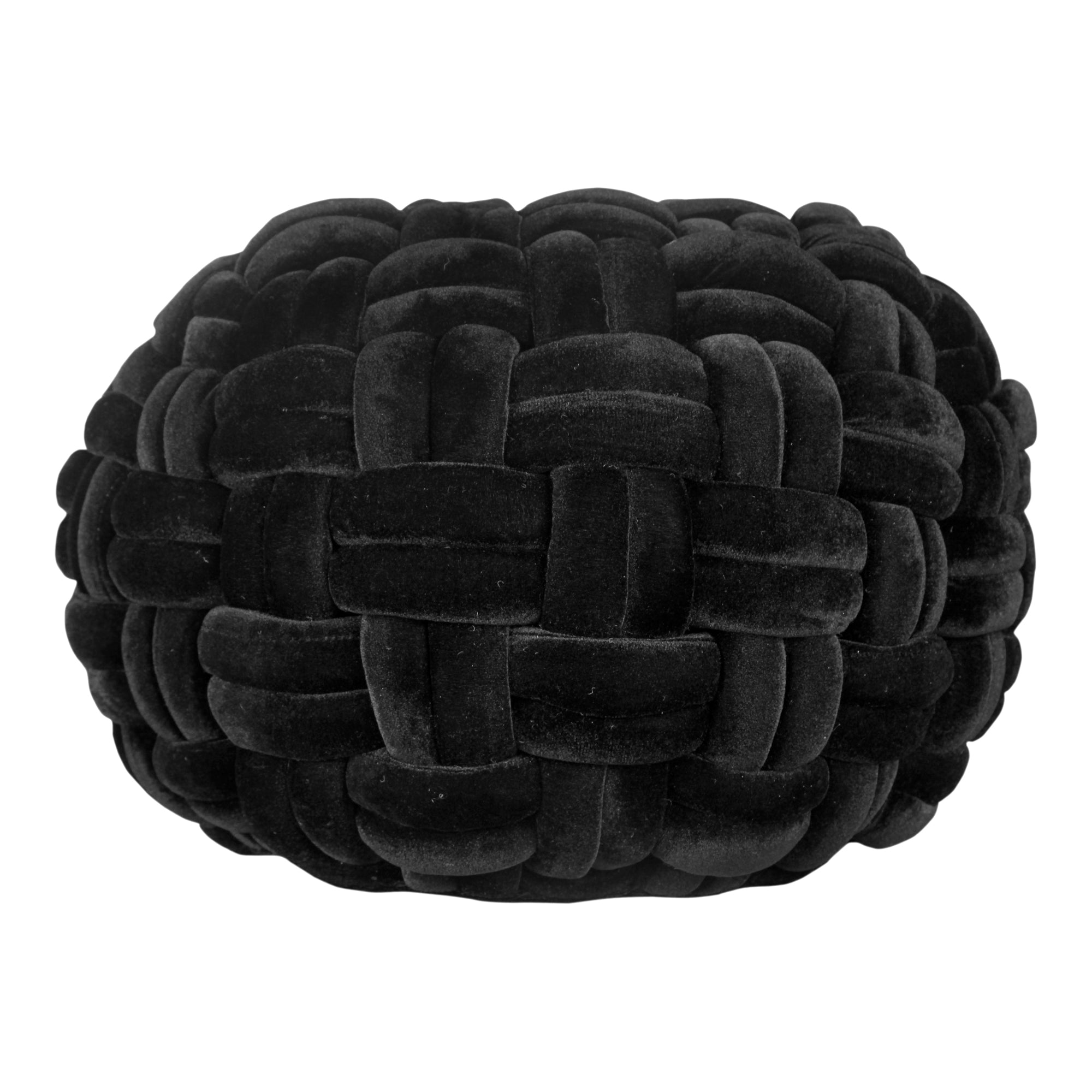 Pj Velvet Pillow Pillows, Black / Polyfill Insert