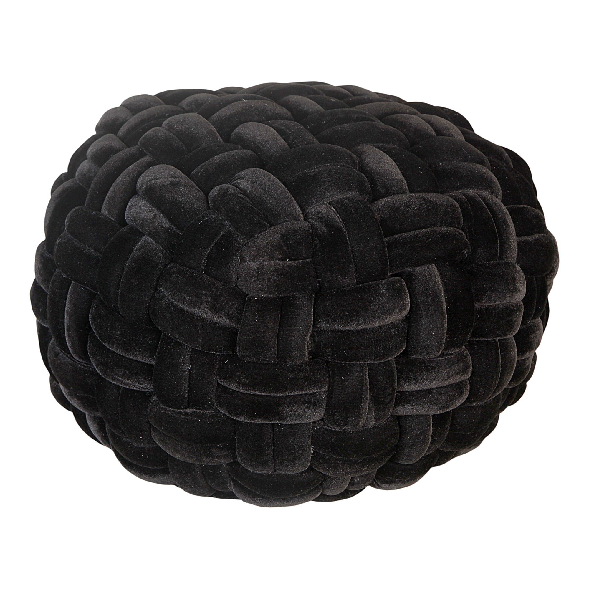 Pj Velvet Pillow Pillows, Black / Polyfill Insert